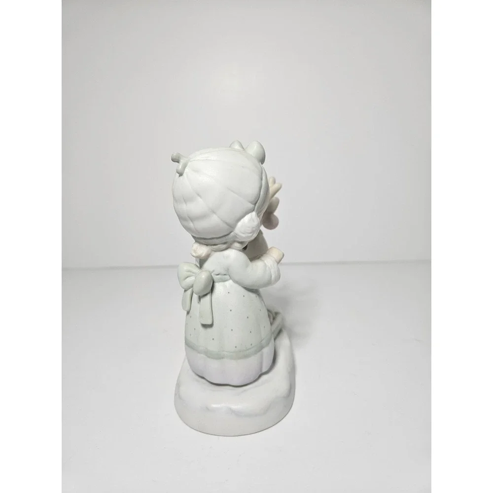 Precious Moments Merry Christmas Deer Figurine 522317 Vintage 1989 Enesco